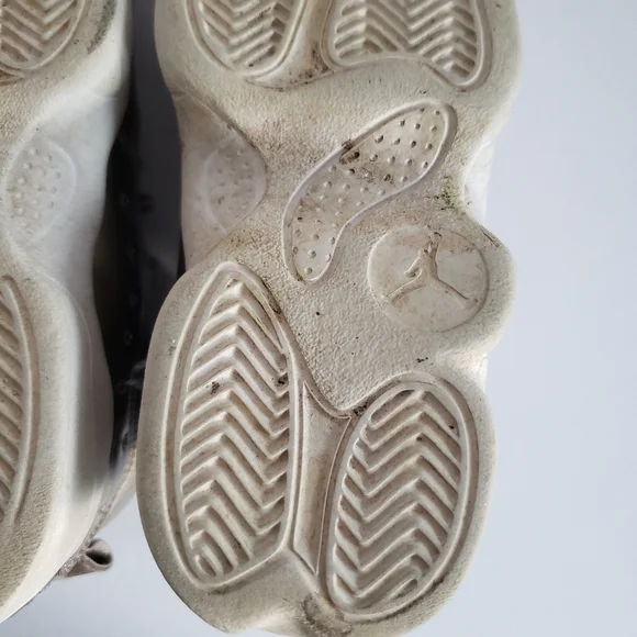 Jordan Jumpman Team II Metallic Gold Midtop Sneakers Youth Size 12 - Picture 7 of 13